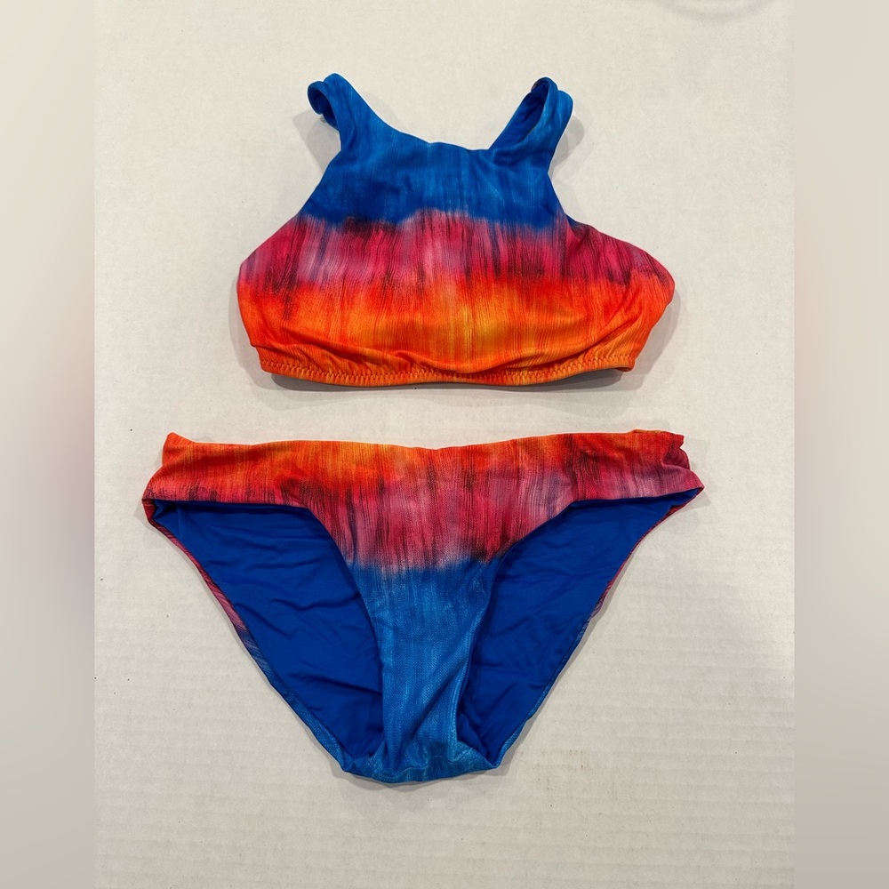BECCA Vibrant Blue and Orange Bikini